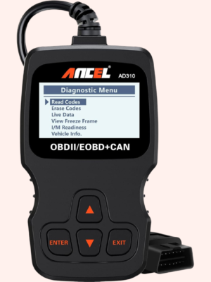 ANCEL AD310 Classic Enhanced OBD2 Scanner, Universal Car Engine Fault Code Reader & CAN Diagnostic Scan Tool for 1996+ Vehicles, Read & Clear Error Codes – Black