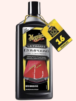 Meguiar's Ultimate Compound Car Scratch Remover, Pro-Grade Automotive Paint Compound, Removes Scratches, Swirls & Oxidation, 15.2 Oz