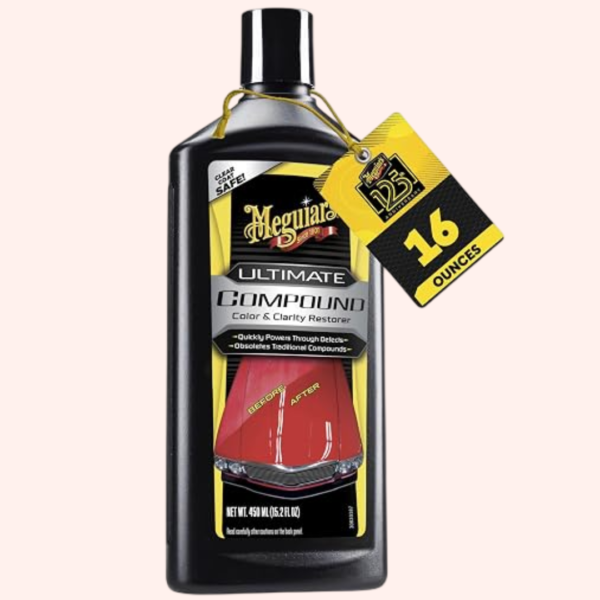 Meguiar's Ultimate Compound Car Scratch Remover, Pro-Grade Automotive Paint Compound, Removes Scratches, Swirls & Oxidation, 15.2 Oz