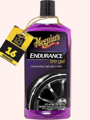 Meguiar’s Endurance Tire Gel, Premium Tire Shine & Long-Lasting Gloss Finish for Cars, Trucks & SUVs, Deep Black Tire Appearance, 16 Oz