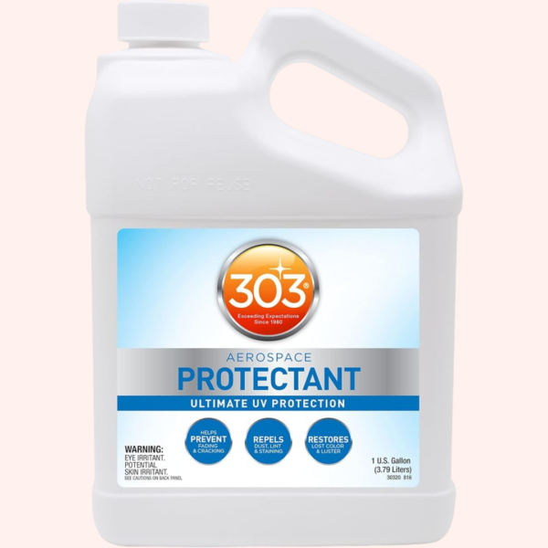 303 Aerospace Protectant for Vinyl, Plastic & Rubber, UV Protection & Surface Conditioner, Non-Greasy Finish, 1 Gallon