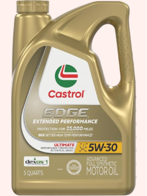 Castrol EDGE Extended Performance 5W-30 Advanced Full Synthetic Motor Oil – 5 Quarts