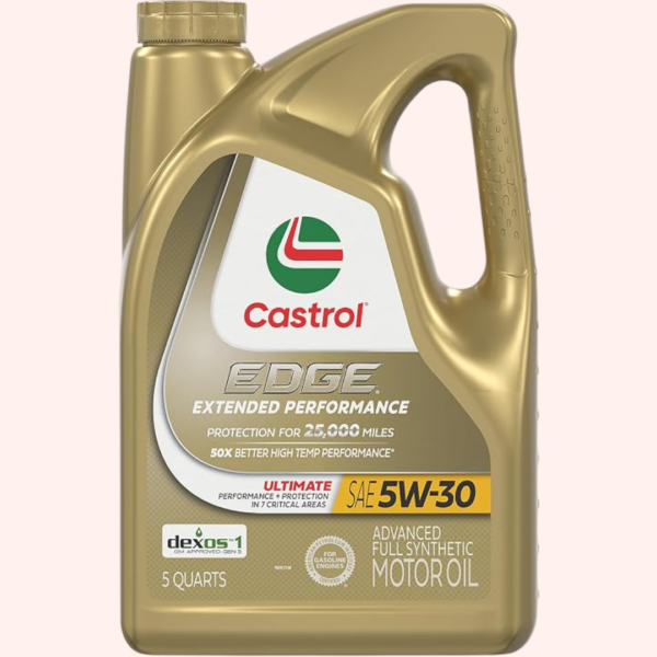 Castrol EDGE Extended Performance 5W-30 Advanced Full Synthetic Motor Oil – 5 Quarts