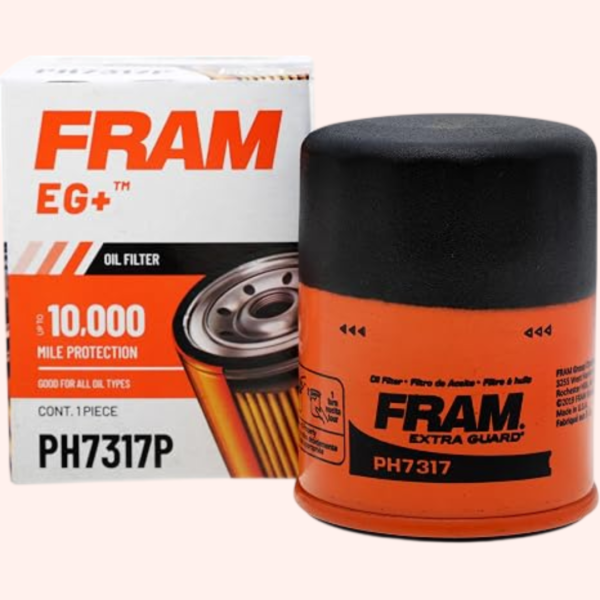 Nowzar Distributors - Products (33) FRAM Extra Guard EG+ PH7317P Engine Oil Filter, 10,000-Mile Change Interval, Spin-On Automotive Replacement Oil Filter, Engine Protection for Select Vehicles