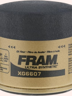 FRAM XG6607P Ultra Synthetic Oil Filter with SureGrip – High-Performance Automotive Replacement Filter for Extended Synthetic Oil Change Intervals