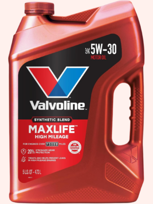 Valvoline MaxLife High Mileage 5W-30 Synthetic Blend Motor Oil – 5 Quarts