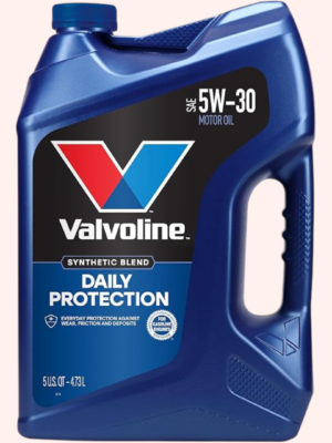 Valvoline Daily Protection SAE 5W-30 Synthetic Blend Motor Oil – 5 Quarts