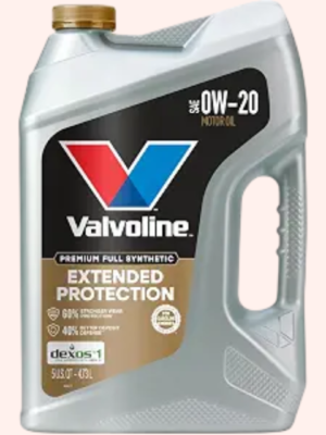 Valvoline Extended Protection Full Synthetic Motor Oil SAE 0W-20, 5 Quarts – Advanced Engine Protection & Performance